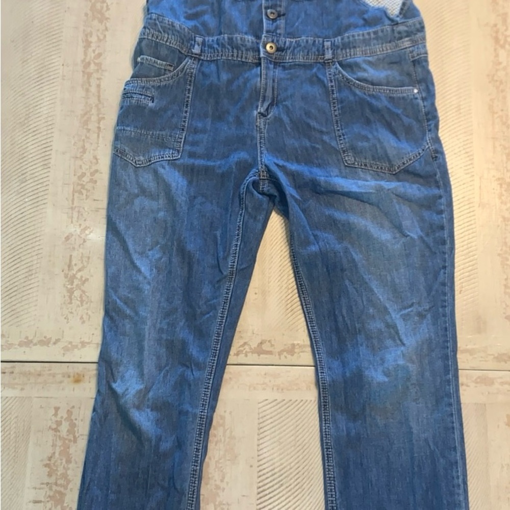 Wet Seal Blue Denim overall bib Junior/women’s Jeans size:13